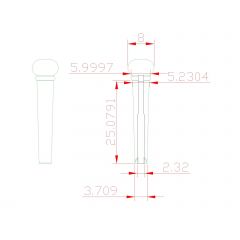 Lâg CHEVILLE FOLK PLAS NOIR SET 6 - Vue 2